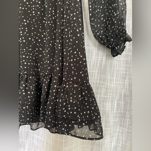 Black star print dress - Picture 4 of 4